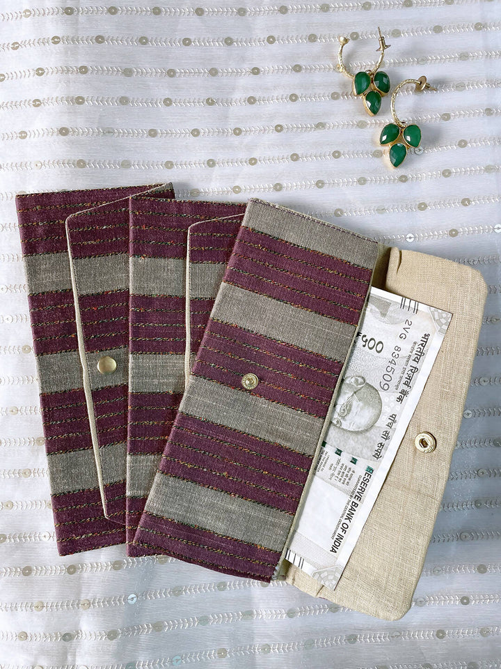 Maroon & Brown Money Envelope