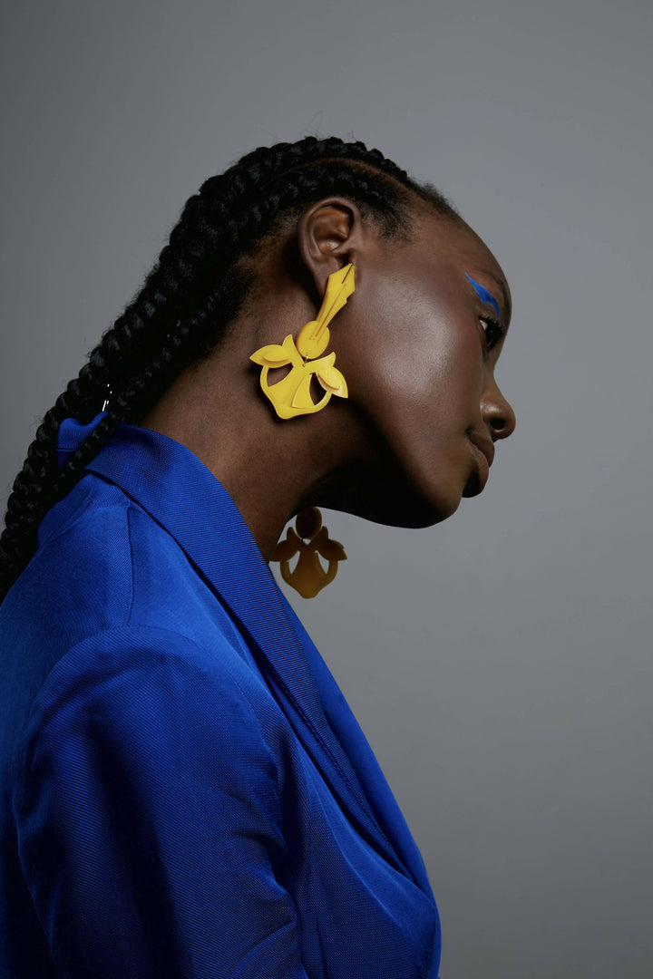 Monotone Goodness - Yellow Earrings