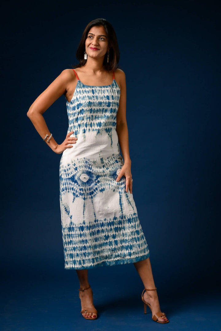 Strapy Shibori Dress