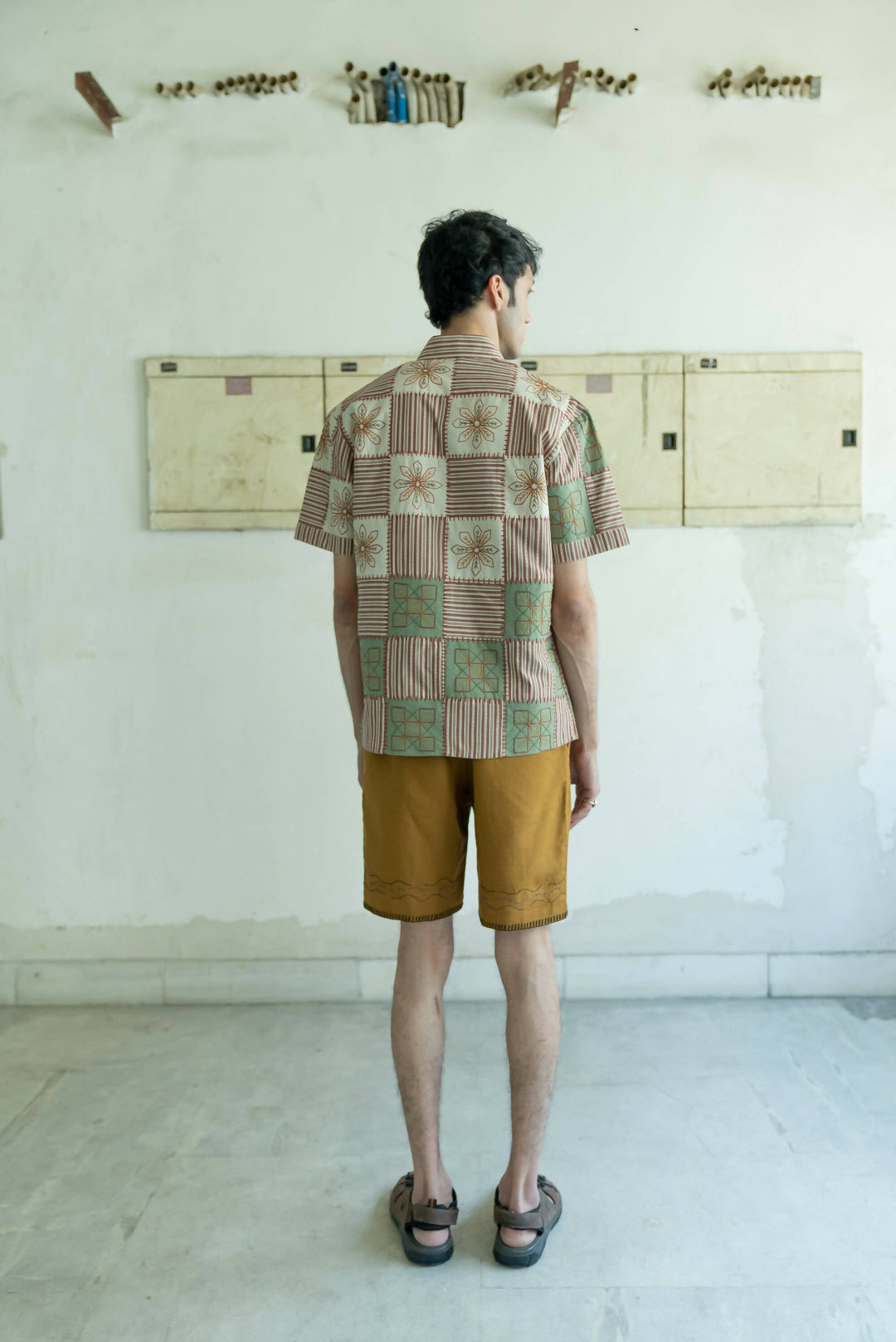 Tile-Print Shirt