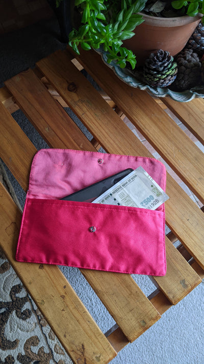 Pink Fabric Envelope
