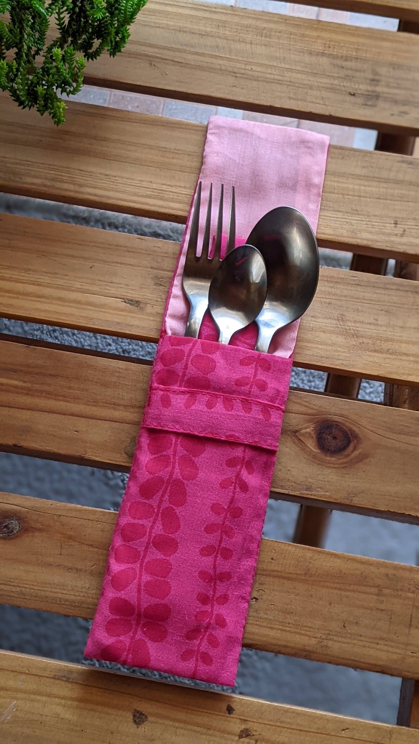 Pink Cutlery Holder