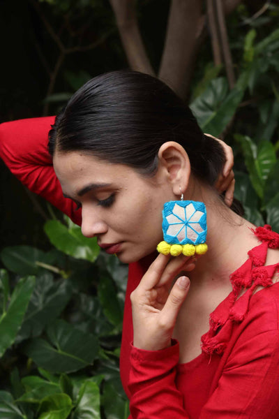 RANGOLI TEXTILE EARRING