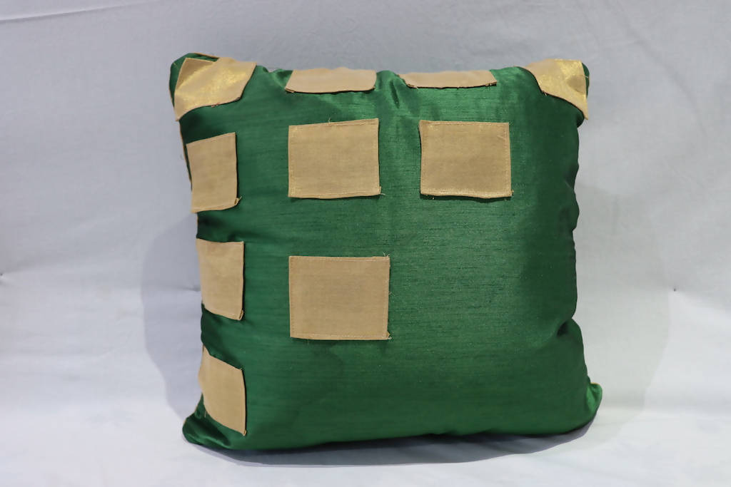 Green Golden Cushion Cover Set