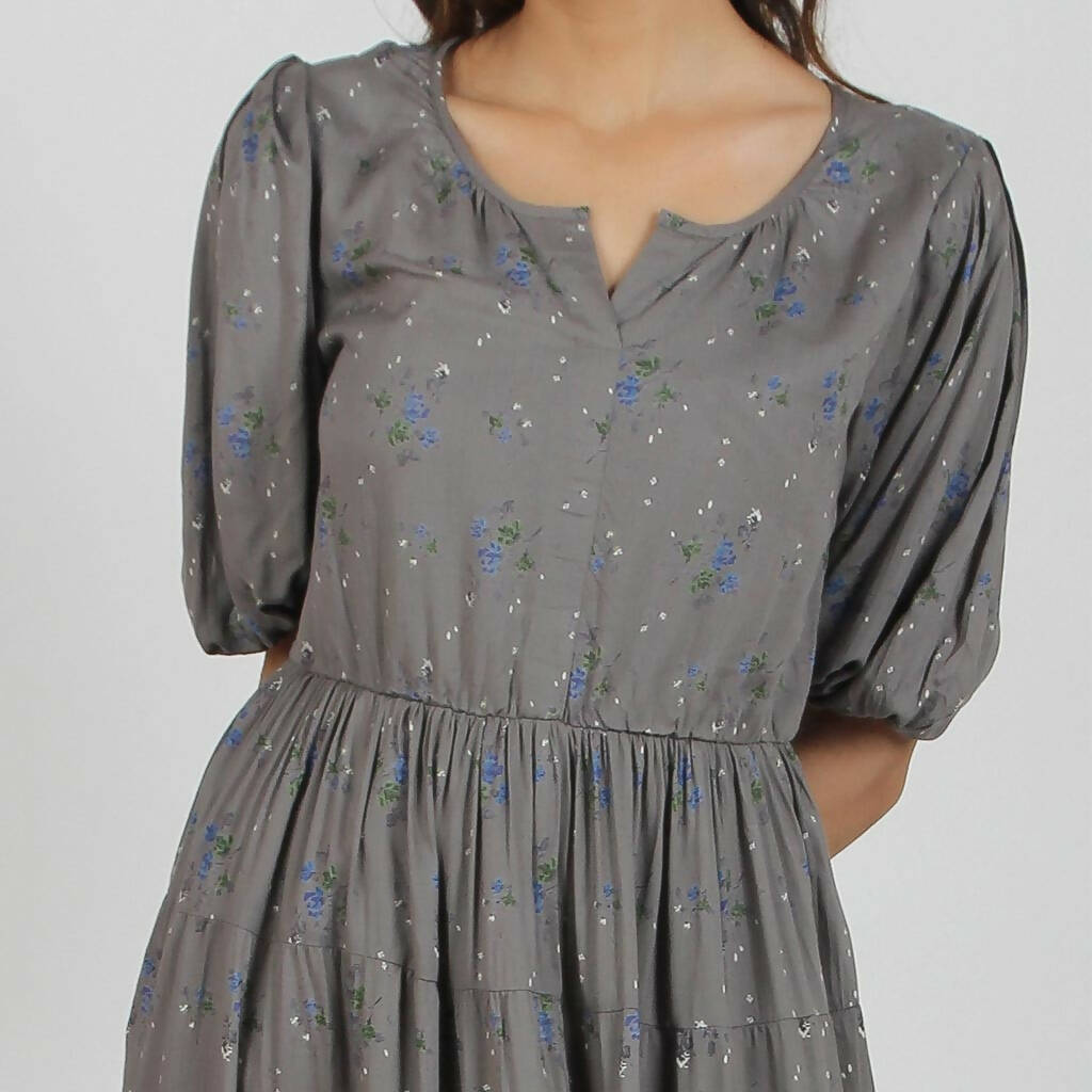 Modal Tier Smoky Dress