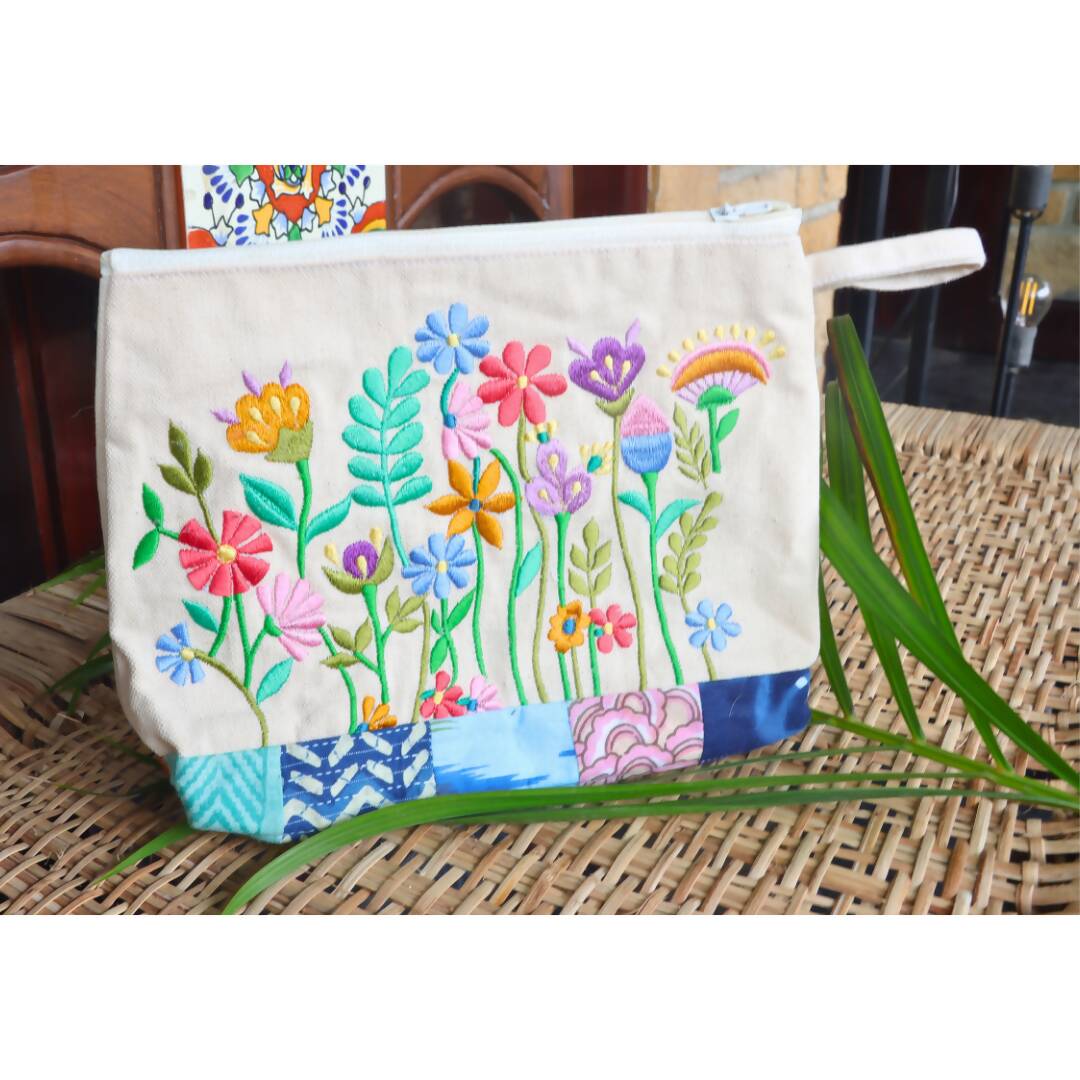 Customisable Floral Pouch