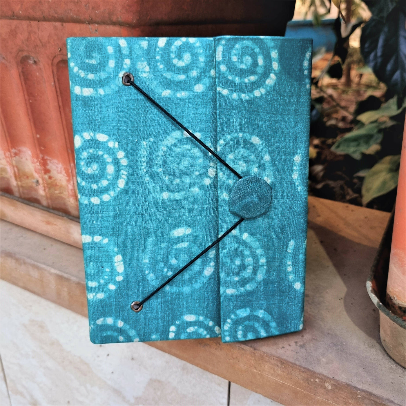 Calmness - Upcycled Handloom Fabric Journal