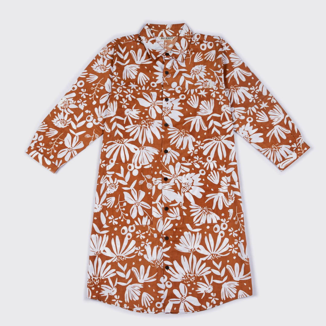 Marigold Circus Shirt Dress