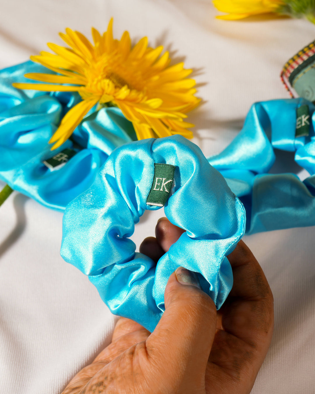 Upcycled Satin Scrunchies (Set of 2)