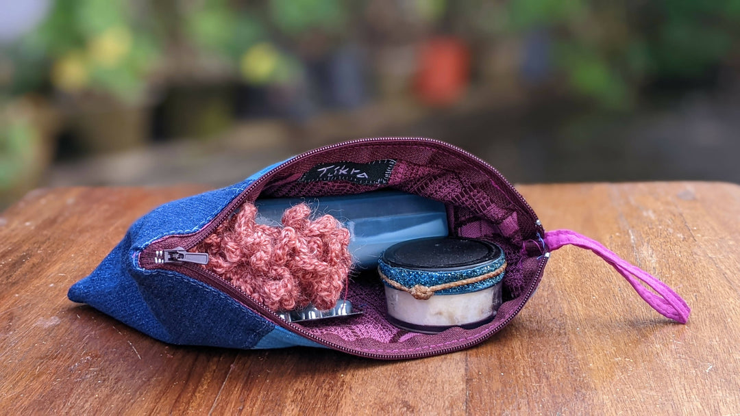 Denim Blue Pouch