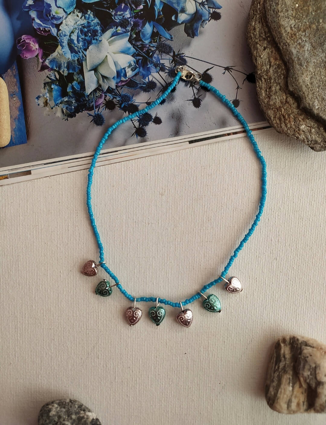 Blue Choker Necklace